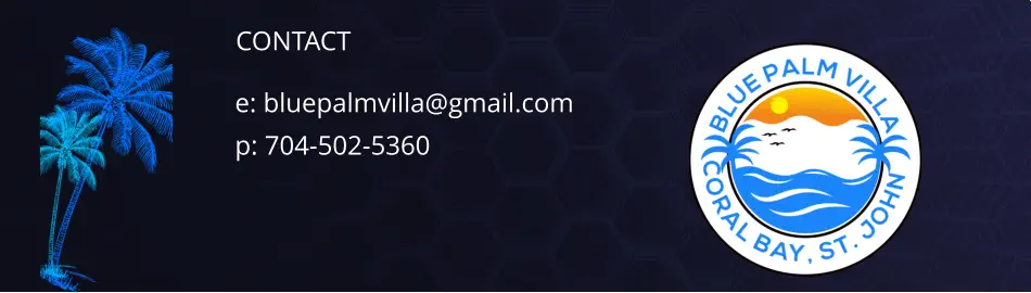 CONTACT e: bluepalmvilla@gmail.com p: 704-502-5360